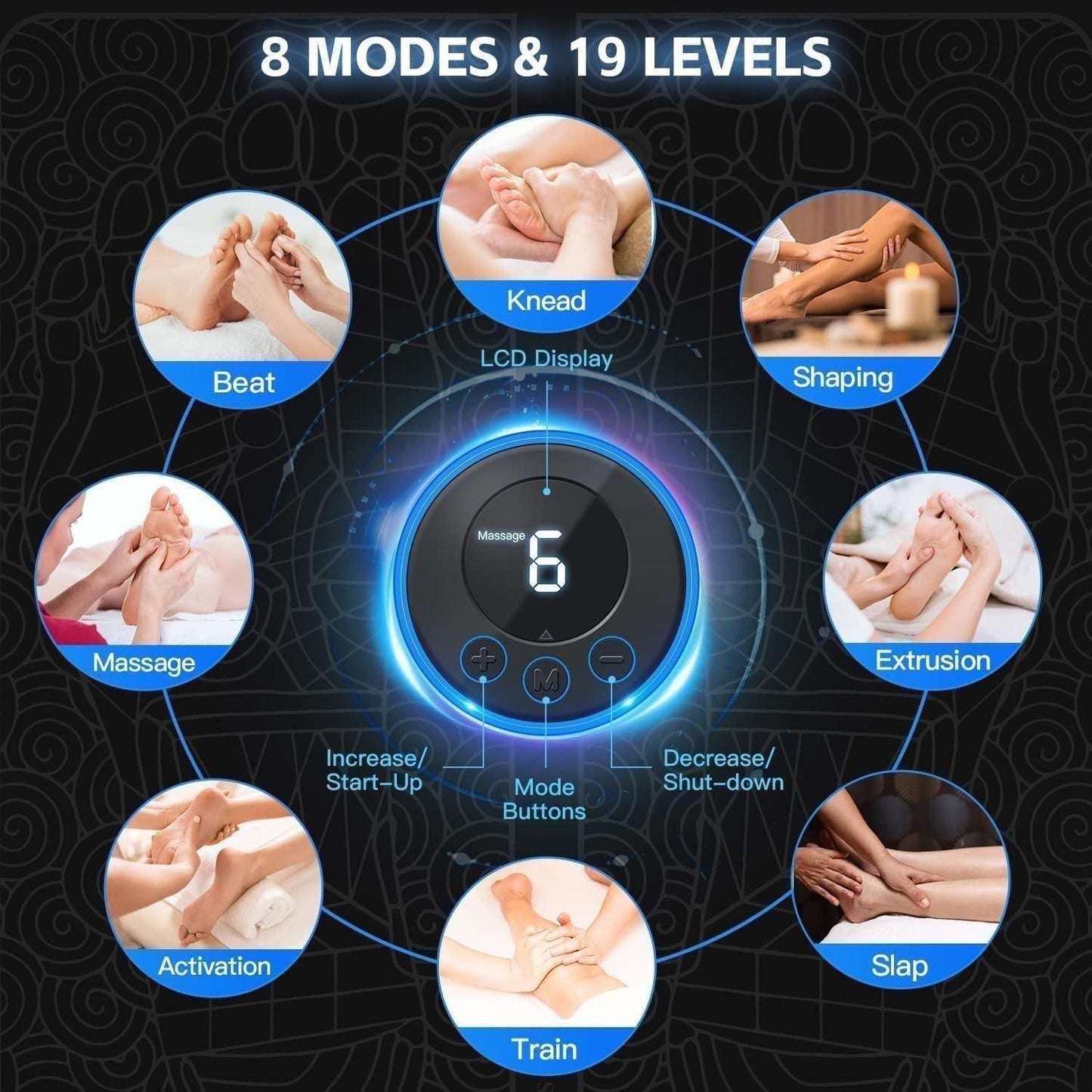 Vibrating Smart Digital Foot Massager