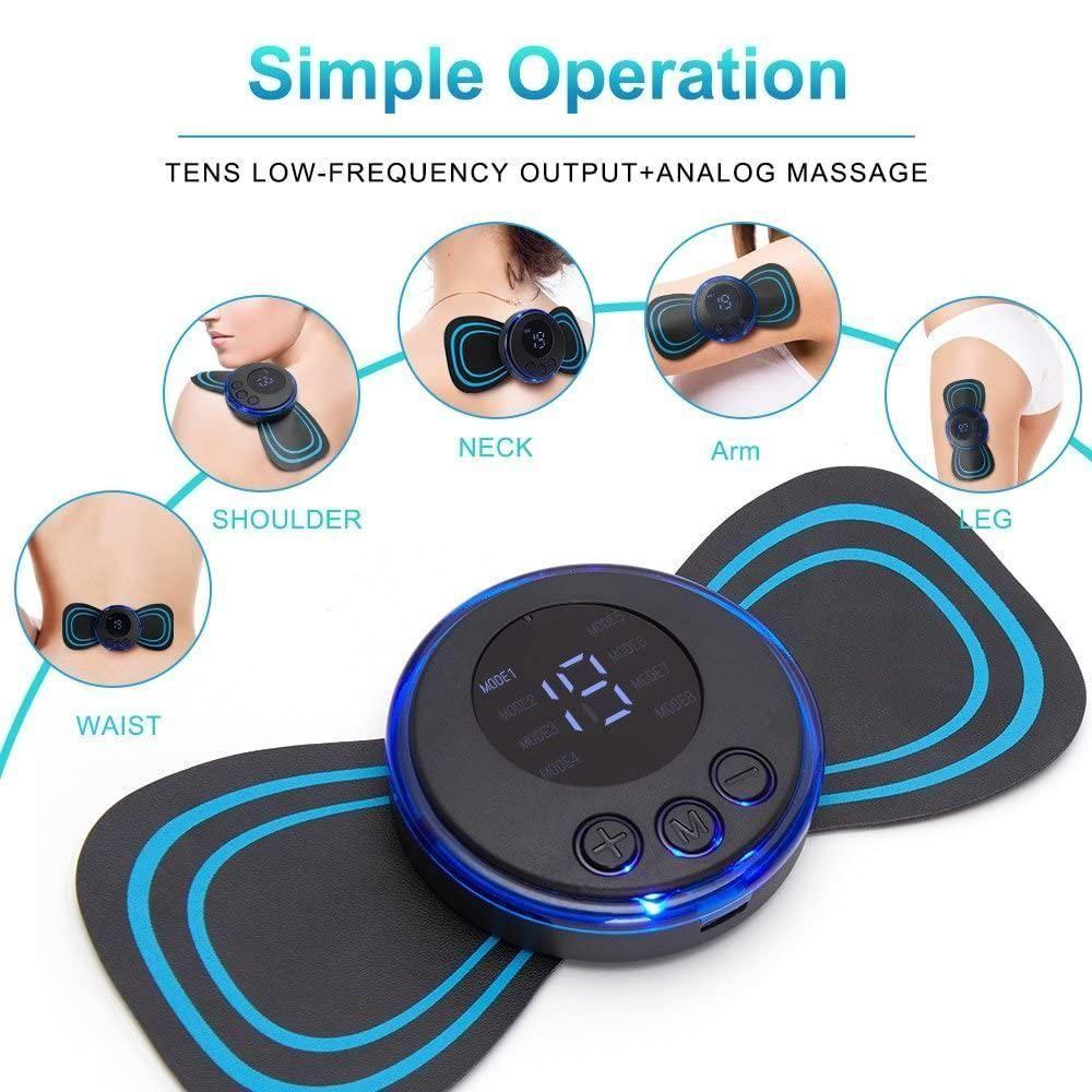 Mini Electric Massager with 8 Modes and 19 Strength Levels, Rechargeable