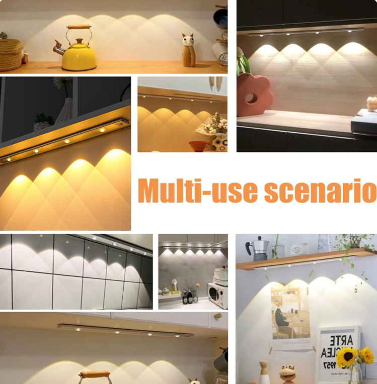 LED PIR Motion Sensor Cabinet  With USB Rechargeble