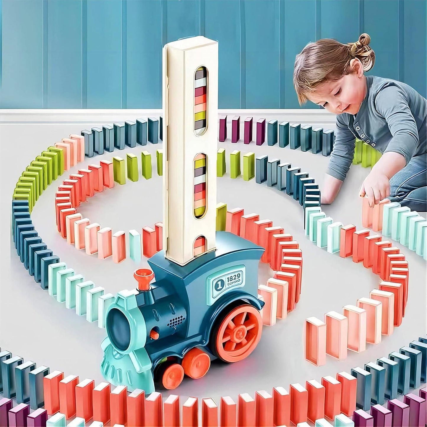 Auto Domino Train Toy