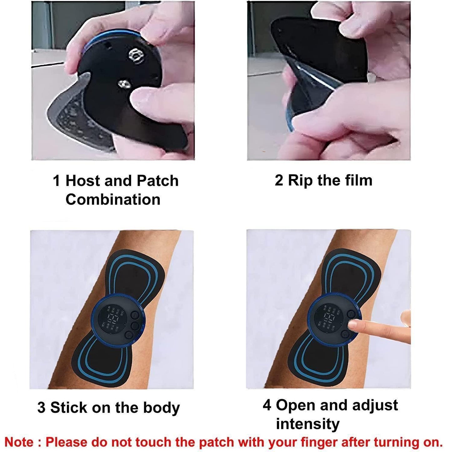 Mini Electric Massager with 8 Modes and 19 Strength Levels, Rechargeable