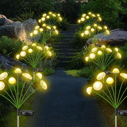 8 Solar LED Mushroom Garden Solar Light