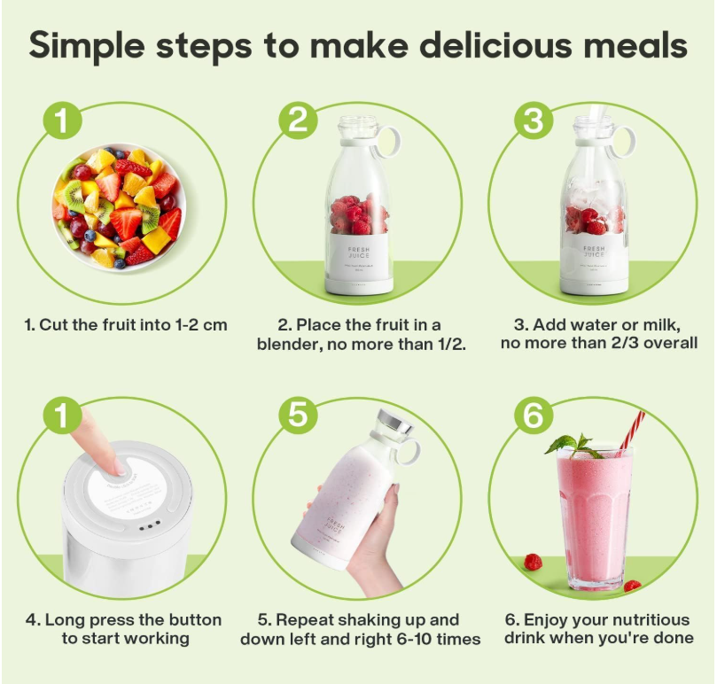 Mini Portable Rechargable Juicer