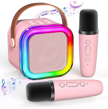 Mini Karoke Bluetooth Speaker With 2 Mic