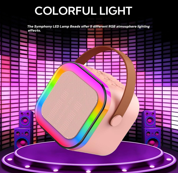 Mini Karoke Bluetooth Speaker With 2 Mic