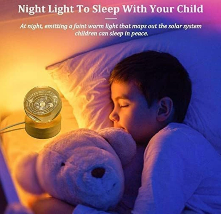 3D Crystal Lamp Ball(Assorted Design)