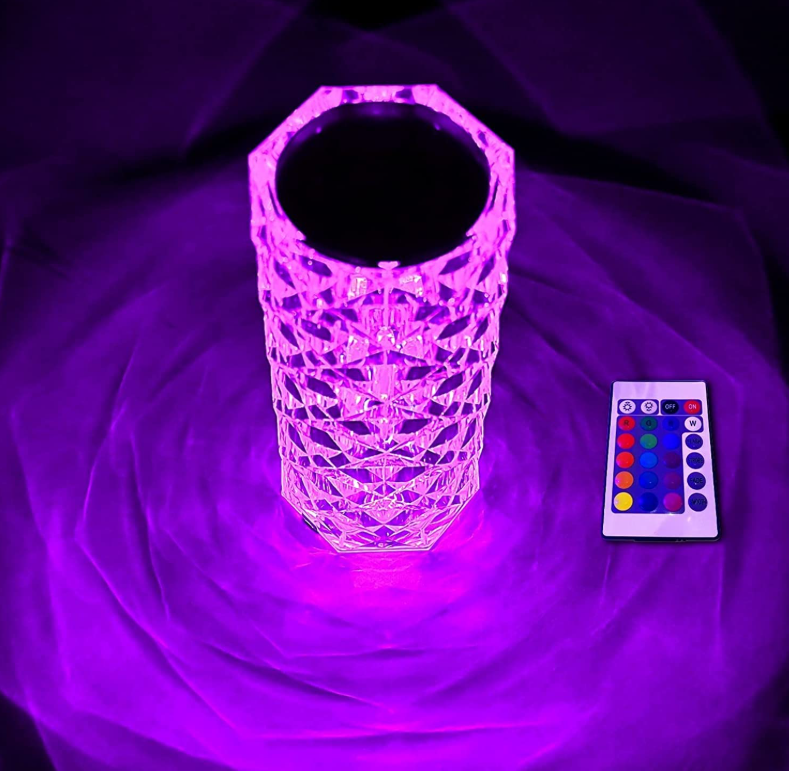 Crystal Glow 16 Color Changing Lamp