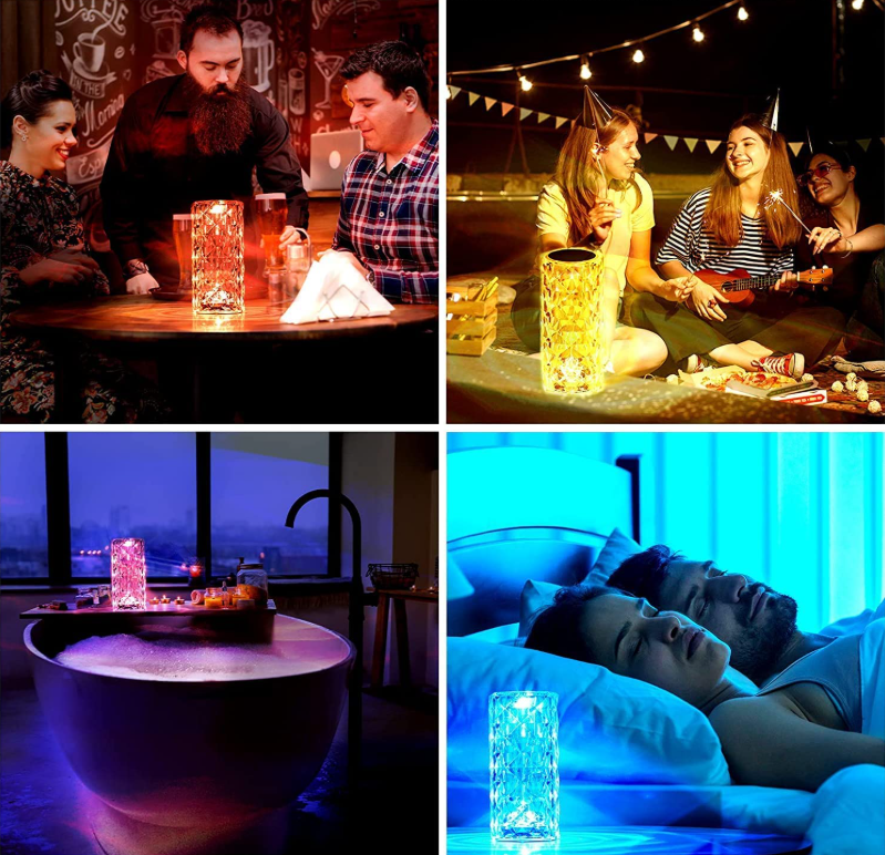 Crystal Glow 16 Color Changing Lamp