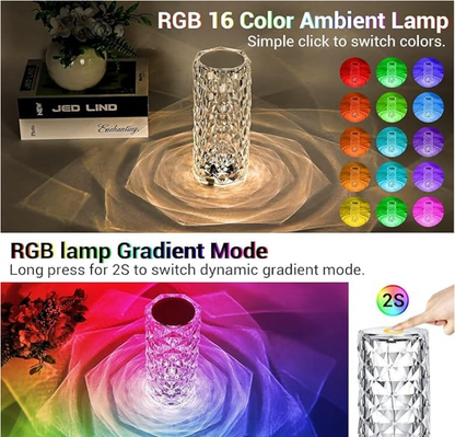 Crystal Glow 16 Color Changing Lamp