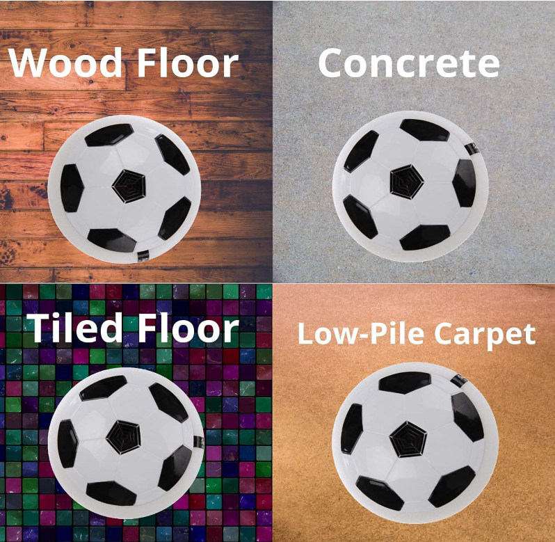 Magic Air Soccer Ball with Flashing Colored LED Lights