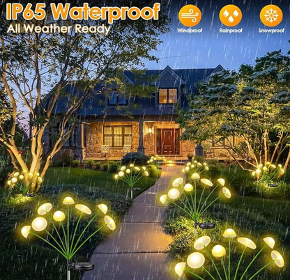 8 Solar LED Mushroom Garden Solar Light