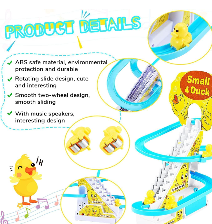 Duck Track Toy for Kids - Small Duck Climbing