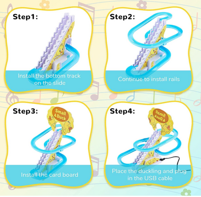 Duck Track Toy for Kids - Small Duck Climbing