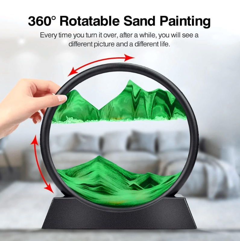 Relaxing Kinetic Sandscape Art Table Desk