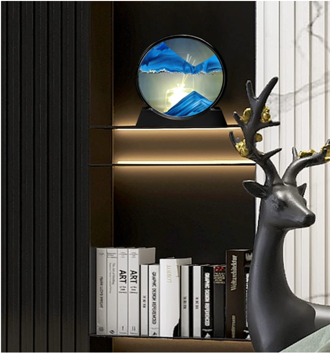 Relaxing Kinetic Sandscape Art Table Desk