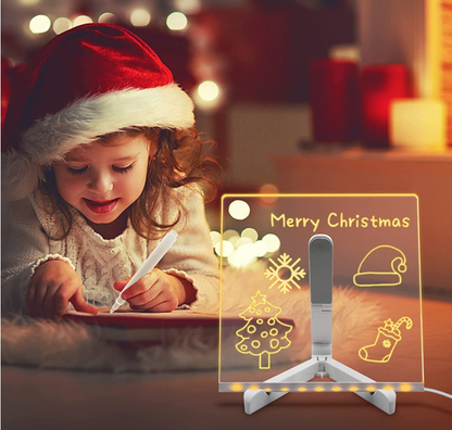 3D LED Light Glass Acrylic Writing pad