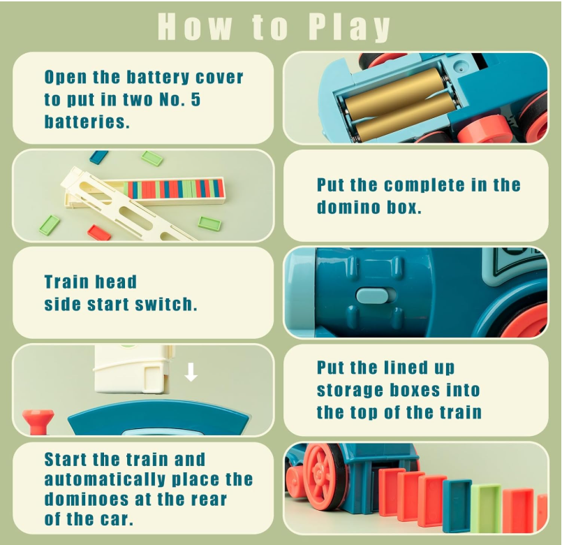 Auto Domino Train Toy