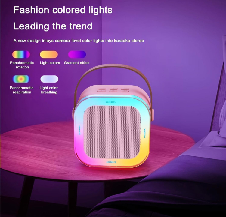 Mini Karoke Bluetooth Speaker With 2 Mic