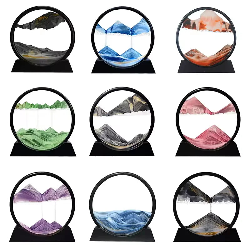 Relaxing Kinetic Sandscape Art Table Desk