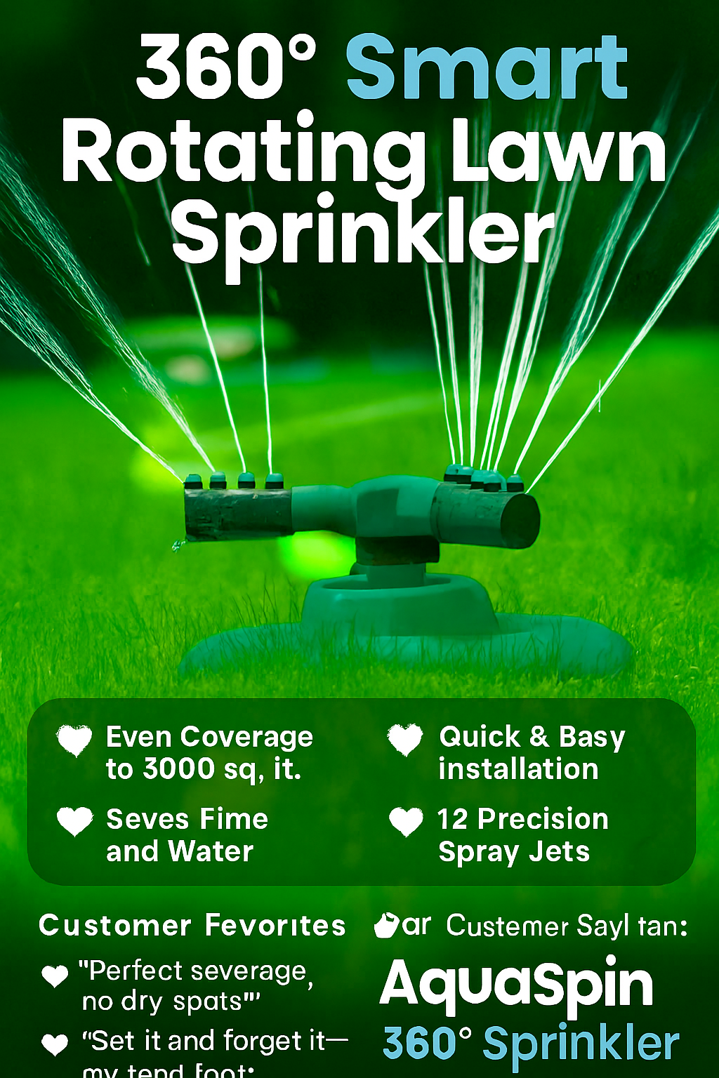 360 Degree Sprayer Head Water Saving Device